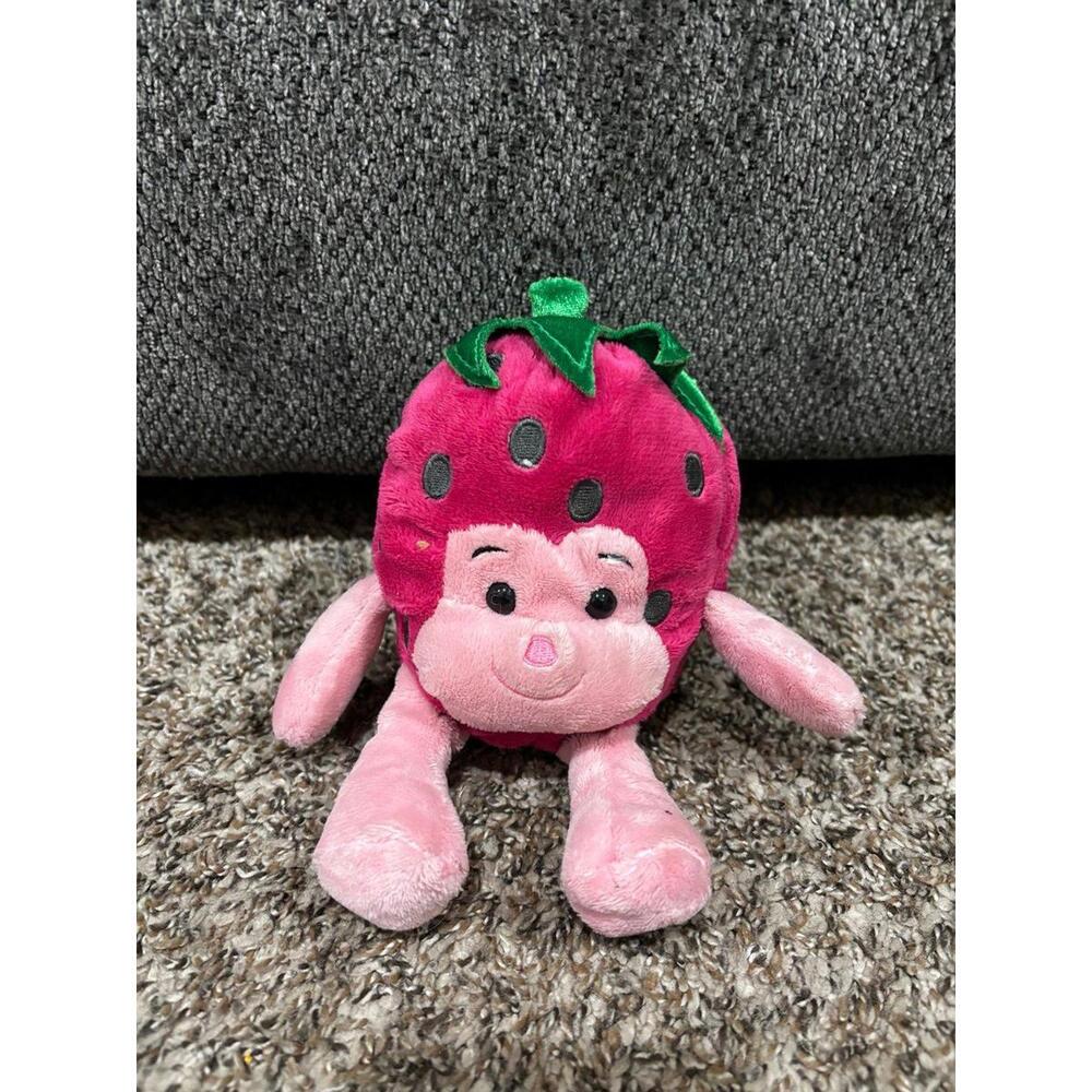 Walmart Strawberry Berry Fruit Plush Red Green Lovey Stuffed Animal Rare